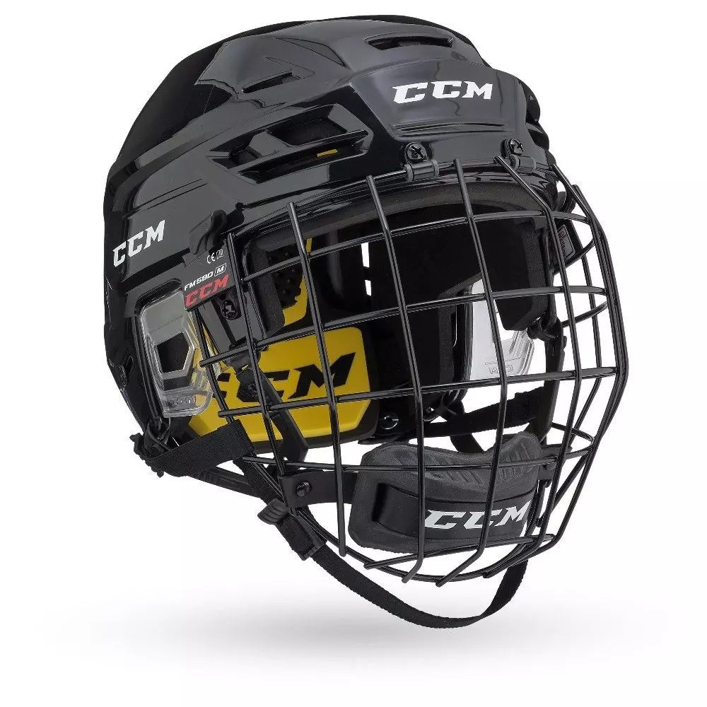 CCM Tacks 210 Eishockey Helm Combo schwarz senior S-L